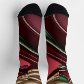 Socken im stilvollen abstrakten Grafikdesign (Oben)