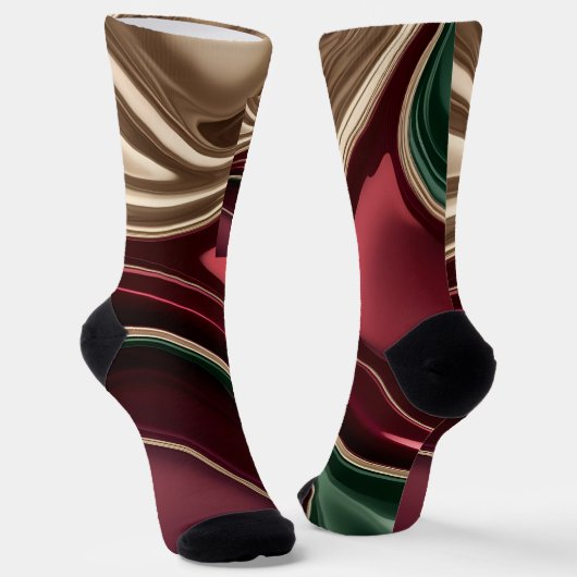 Socken im stilvollen abstrakten Grafikdesign (Gewinkelt)