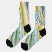Socken im stilvollen abstrakten Grafikdesign (Linkes Detail)