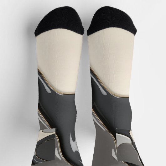 Socken in abstrakter Grafik (Oben)