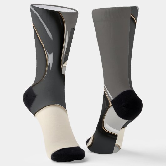 Socken in abstrakter Grafik (Gewinkelt)