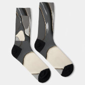 Socken in abstrakter Grafik (Rechts)