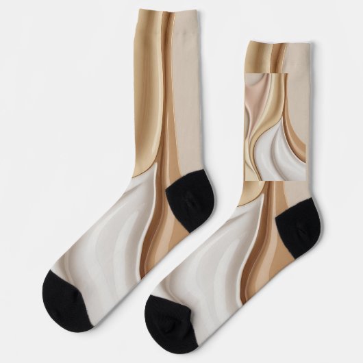 Socken in abstrakter Grafik (Linkes Detail)