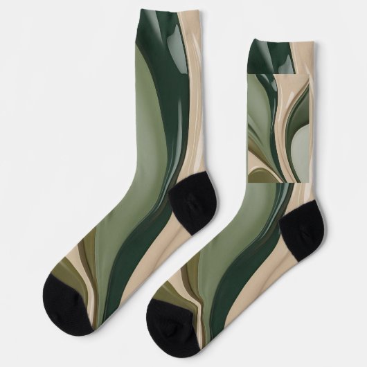 Socken in abstrakter Grafik (Linkes Detail)