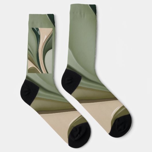 Socken in abstrakter Grafik (Rechts)