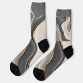 Socken in abstrakter Grafik (Linkes Detail)