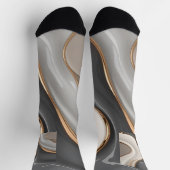 Socken in abstrakter Grafik (Oben)