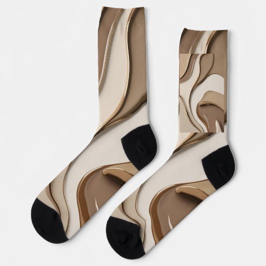 Socken in abstrakter Grafik (Linkes Detail)