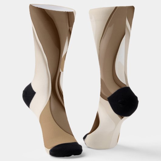 Socken in abstrakter Grafik (Gewinkelt)