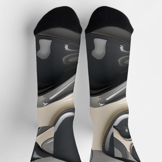 Socken in abstrakter Grafik (Oben)