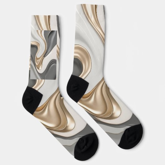 Socken in abstrakter Grafik (Rechts)