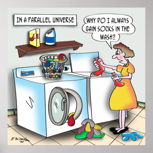 Socken in einem parallelen Universum Poster (Vorne)