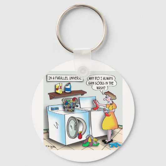 Socken in einem parallelen Universum Schlüsselanhänger (Vorderseite)