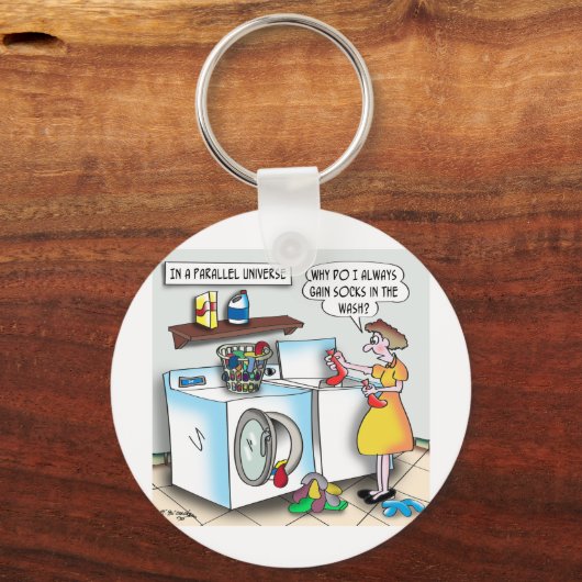 Socken in einem parallelen Universum Schlüsselanhänger (Vorderseite)