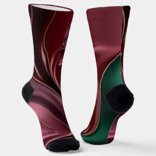Socken in stilvollem abstraktem Grafikdesign