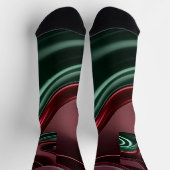 Socken in stilvollem abstraktem Grafikdesign (Oben)