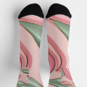 Socken in stilvollem abstraktem Grafikdesign (Oben)