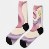 Socken in stilvollem abstraktem Grafikdesign (Linkes Detail)