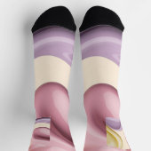 Socken in stilvollem abstraktem Grafikdesign (Oben)