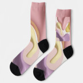 Socken in stilvollem abstraktem Grafikdesign (Linkes Detail)
