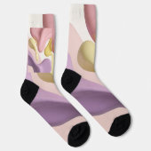 Socken in stilvollem abstraktem Grafikdesign (Rechts)