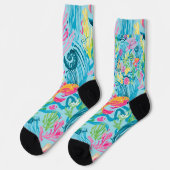 Socken in stylischer Grafik (Linkes Detail)