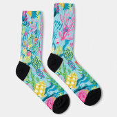 Socken in stylischer Grafik (Rechts)