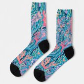 Socken in stylischer Grafik (Linkes Detail)