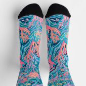 Socken in stylischer Grafik (Oben)