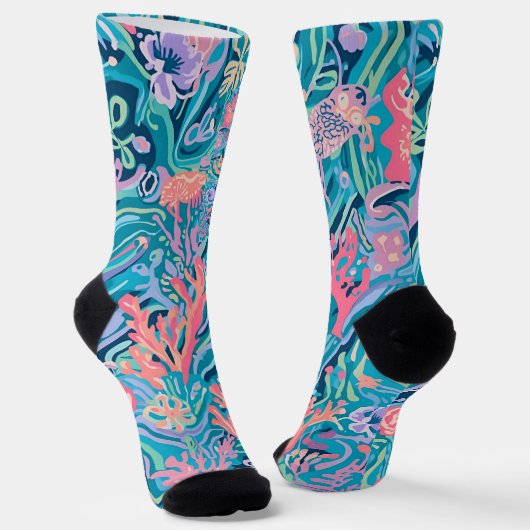 Socken in stylischer Grafik (Gewinkelt)
