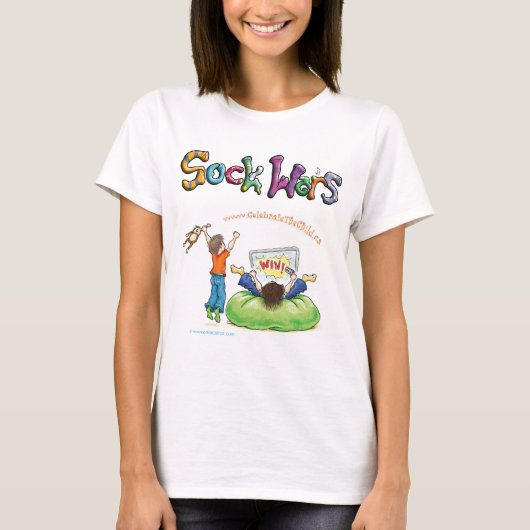 Socken-Kriegs-Beifall T-Shirt (Vorderseite)