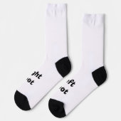 Socken - Links Fuß Rechtsfuß mit Aufschrift - Funn (Linkes Detail)