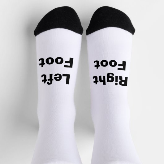 Socken - Links Fuß Rechtsfuß mit Aufschrift - Funn (Oben)