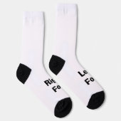 Socken - Links Fuß Rechtsfuß mit Aufschrift - Funn (Rechts)