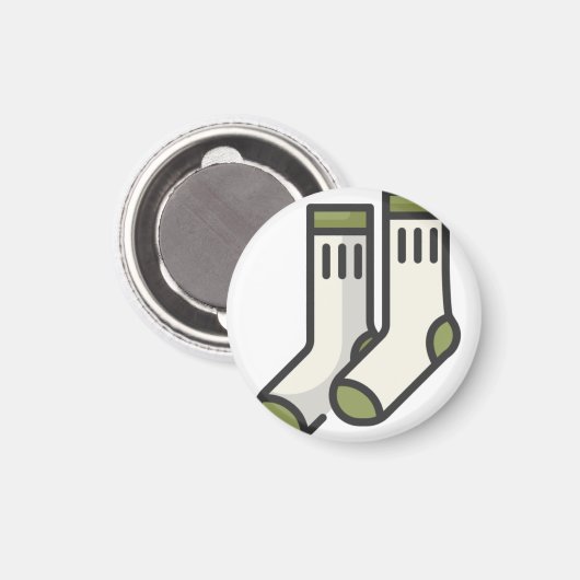 Socken Magnet (Vorderseite/Rückseite)
