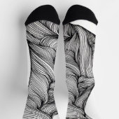 Socken mit abstrakten Linien (Oben)