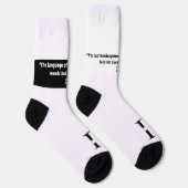 Socken mit Anführungszeichen von RESTART (Rechts)