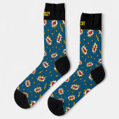 Socken mit Comic Sound Effect Muster anzeigen (Linkes Detail)