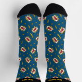 Socken mit Comic Sound Effect Muster anzeigen (Oben)