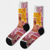 Socken mit Doodles von Jill (Linkes Detail)