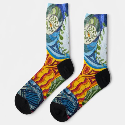 Socken mit Doodles von Jill (Linkes Detail)