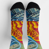 Socken mit Doodles von Jill (Oben)