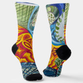 Socken mit Doodles von Jill (Gewinkelt)