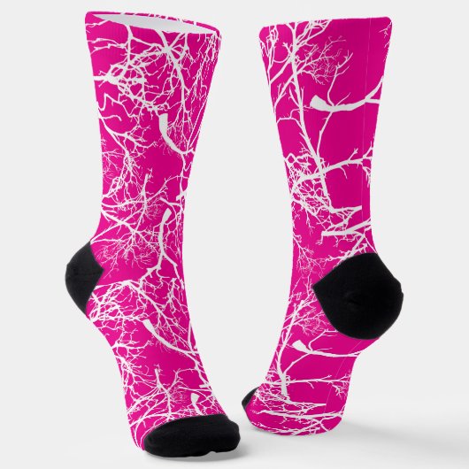 Socken mit einem hellen Muster (Gewinkelt)