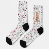 Socken mit einem kleinen Kätzchen (Linkes Detail)