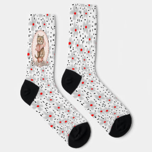Socken mit einem kleinen Kätzchen