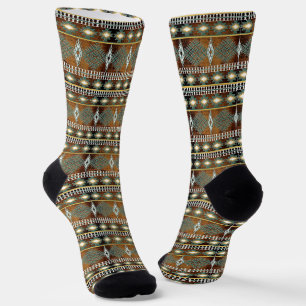Socken mit ethnischer Geometrie im Südwesten