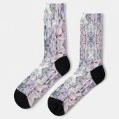 Socken mit geometrischem Muster und pastellfarbene (Linkes Detail)