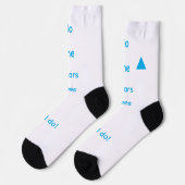 Socken mit Humor (Linkes Detail)