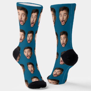 Socken mit individuellem Gesicht personalisiertes